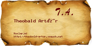 Theobald Artúr névjegykártya